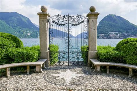 Free city walk in beautiful Lugano, Switzerland .